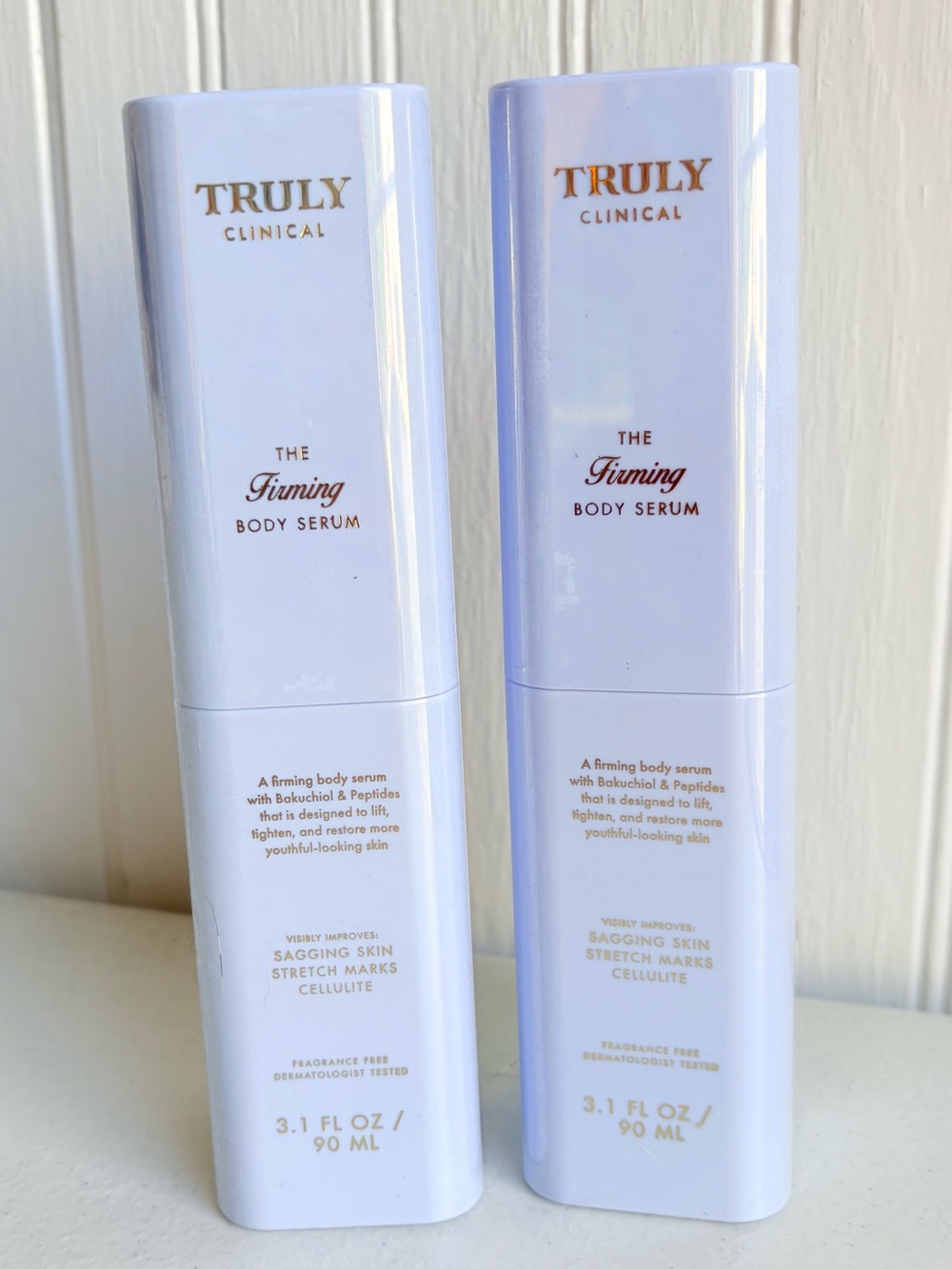 Set  2 Truly Beauty Clinical The Firming Body Serum Sealed 3.1 oz Fragrance Free